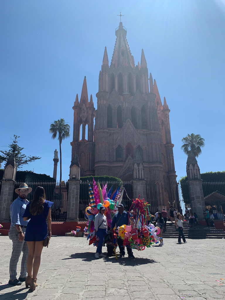 San Miguel de Allende main square church 