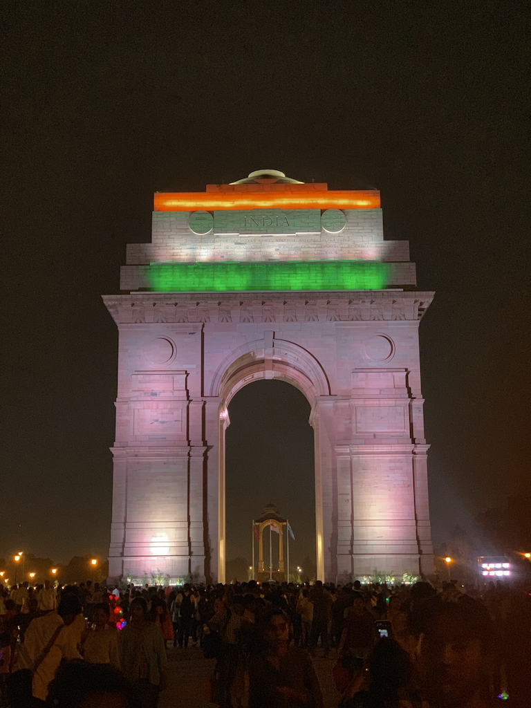 India Gate at night 