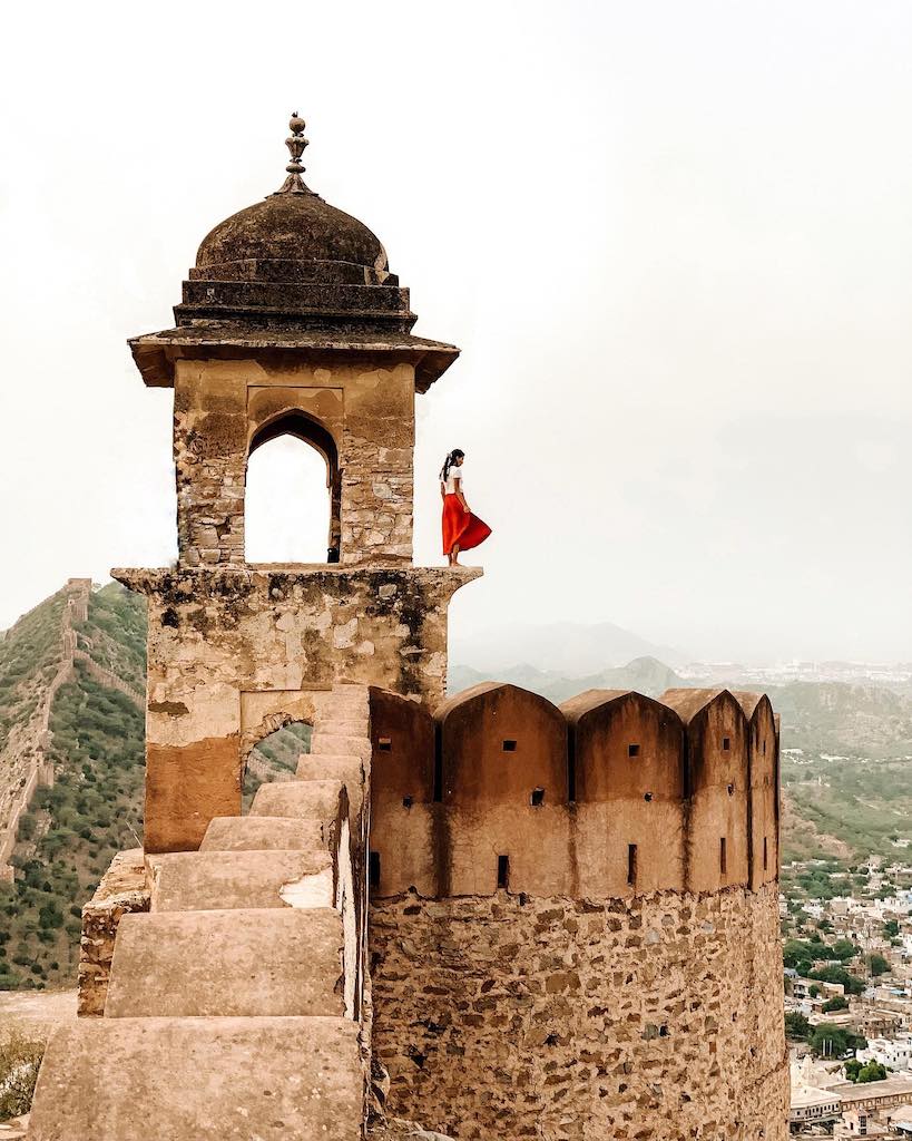 At the edge of Nahargarh Fort