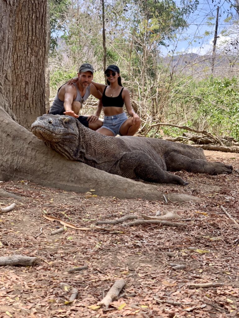 Selfie with Komodo Dragon