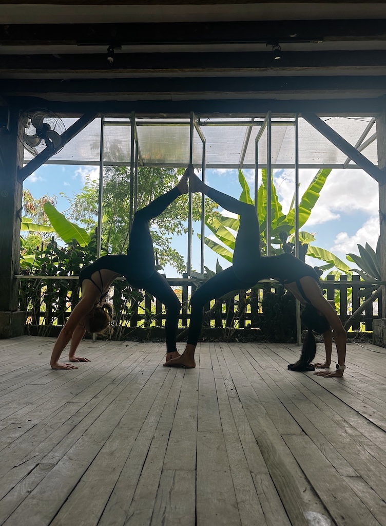 Yoga class in Bali