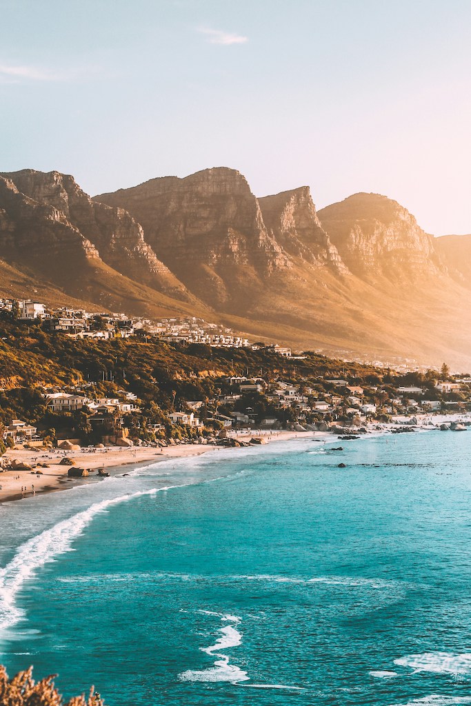 Coastal view of Cape Town