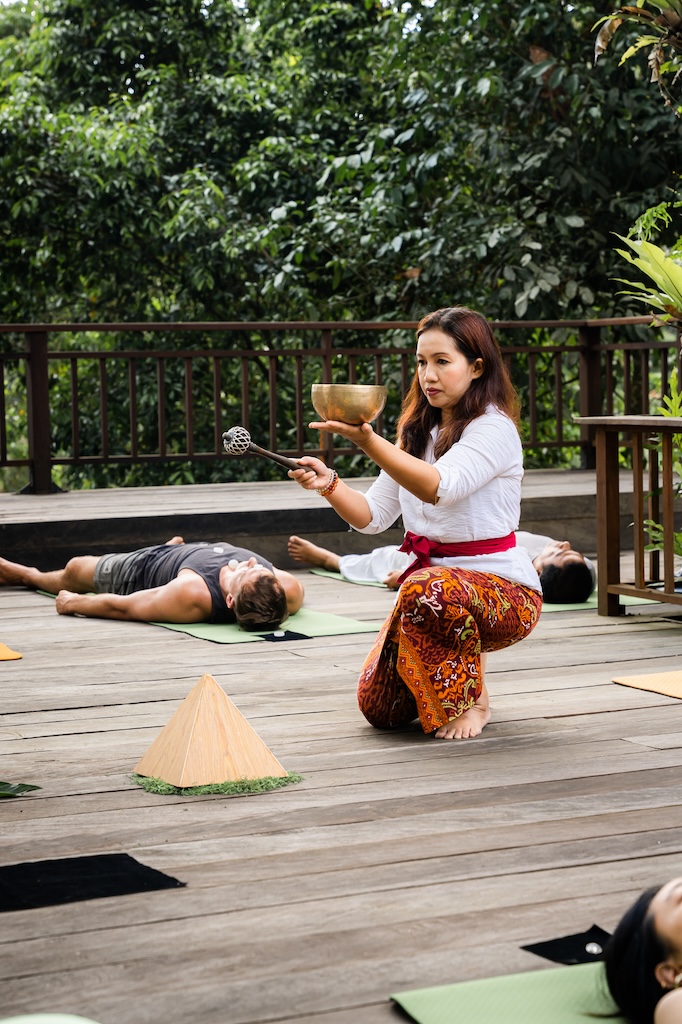 Sound healing ceremony