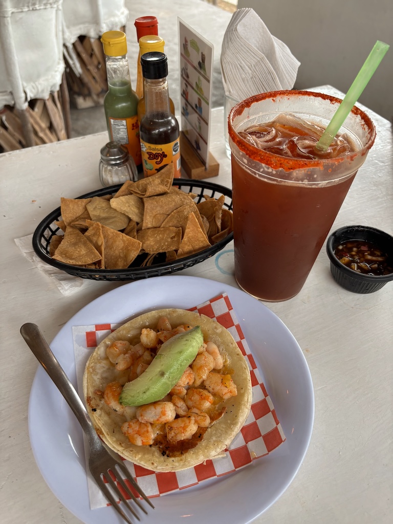 Best seafood tacos in PV