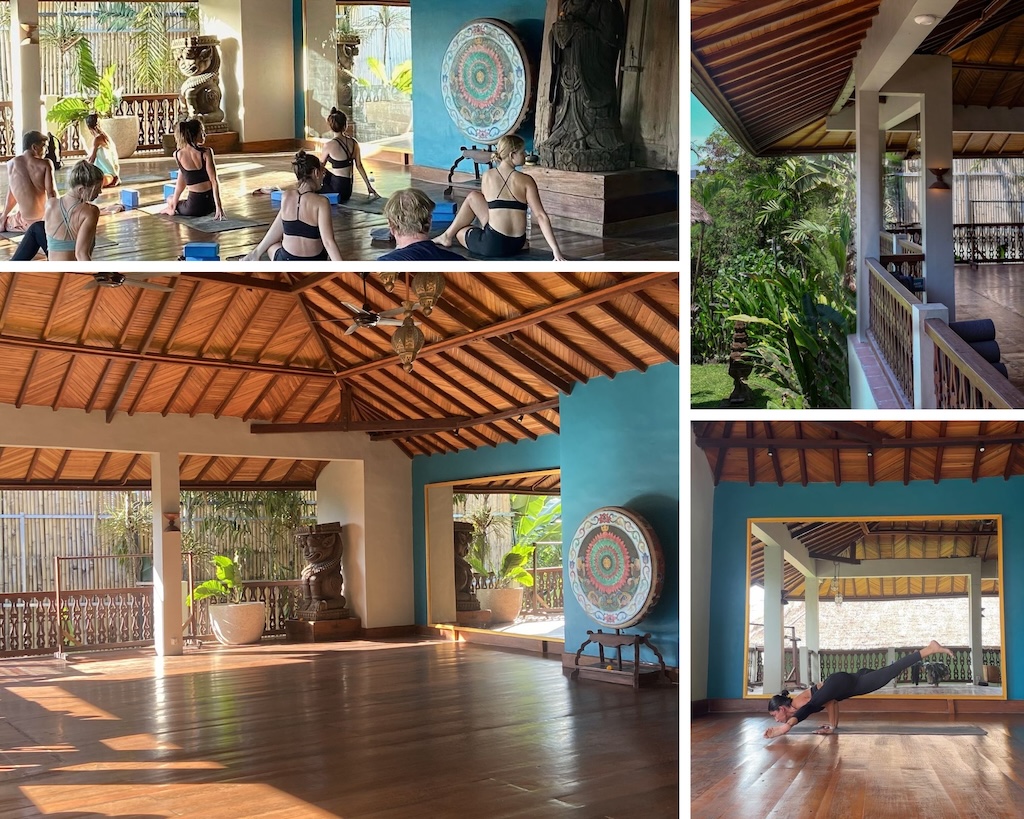 Guan Yin Yoga Shala open-air beautiful yoga shala in Bali