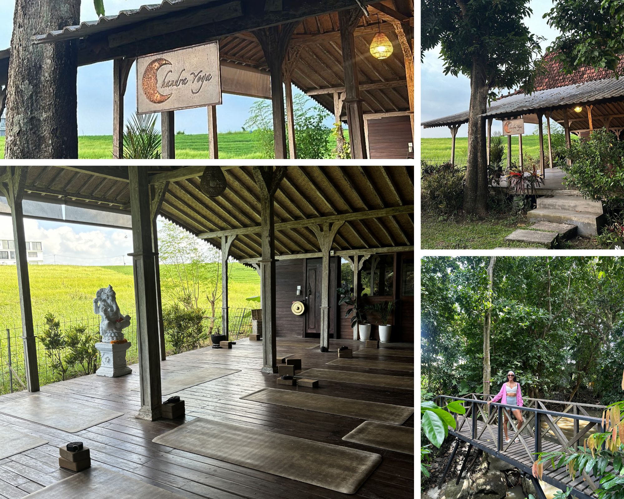 Yoga shala and class spaces at Chandra Yoga Bali