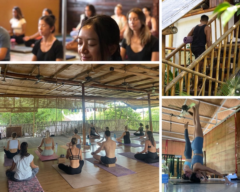 Yoga studio atmosphere and classes at Serenity in Canggu