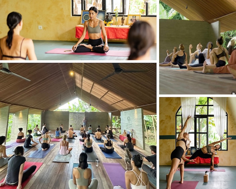 Interior and yoga classes at Ubuntu in Canggu Bali
