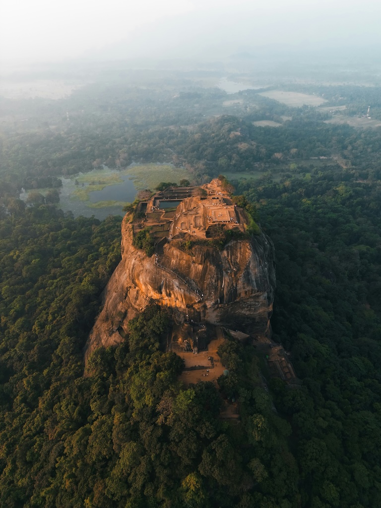 Panoramic view of Sigiriya Rock Fortress