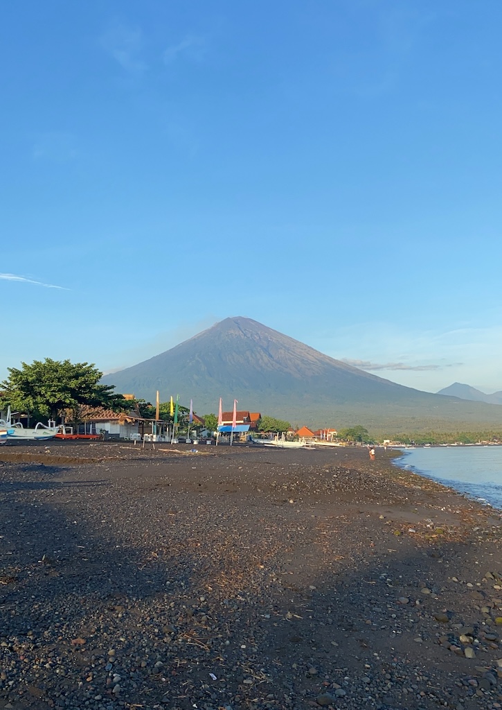 View of Mount Agung from Amed