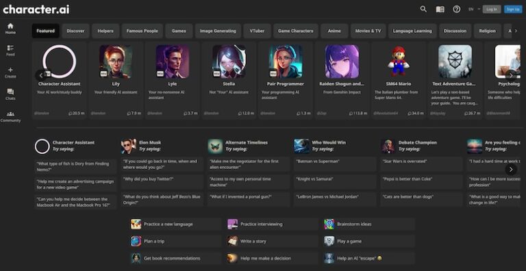 Best AI Chatbot for Roleplay - The Borderless Mind