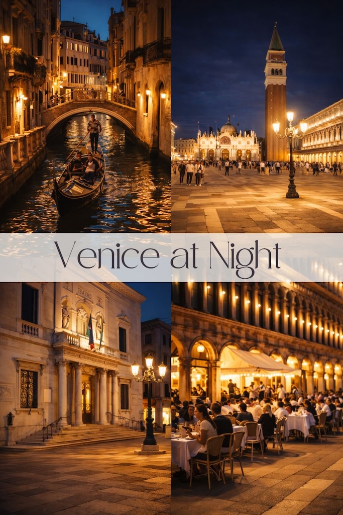 Venice at night
