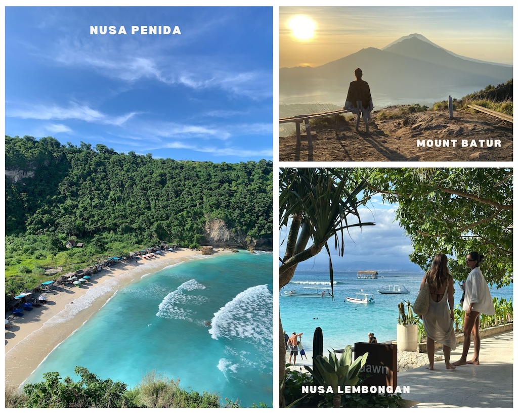 Day trips from Bali including Nusa Penida, Mount Batur and Nusa Lembongan